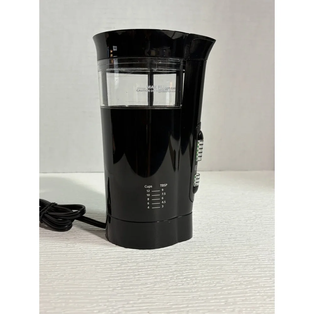 Mr. Coffee IDS77 Electric Coffee Grinder 12 Cup Programmable Black S0123